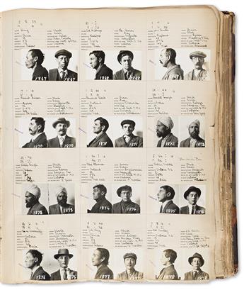 (CRIME--CANADA) A mugshot album Foreign Photographs with approximately 1,470 photographs from the Victoria Police Station, British Colu